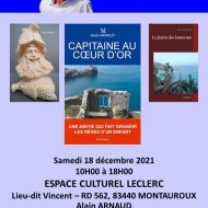 Alain Arnaud en dédicaces à l'espace culturel de Montauroux le 18 décembre de 10h à 18h