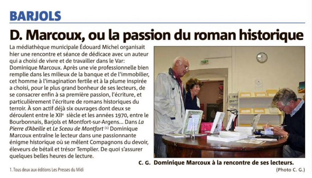 Article Dominique Marcoux