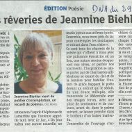 Les rêveries de Jeannine Biehler