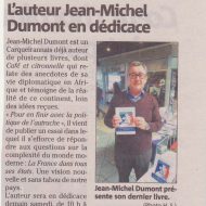 L'auteur Jean-Michel Dumont en dédicace