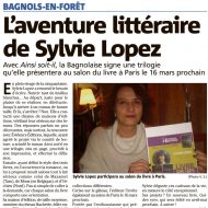 L'aventure littéraire de Sylvie Lopez